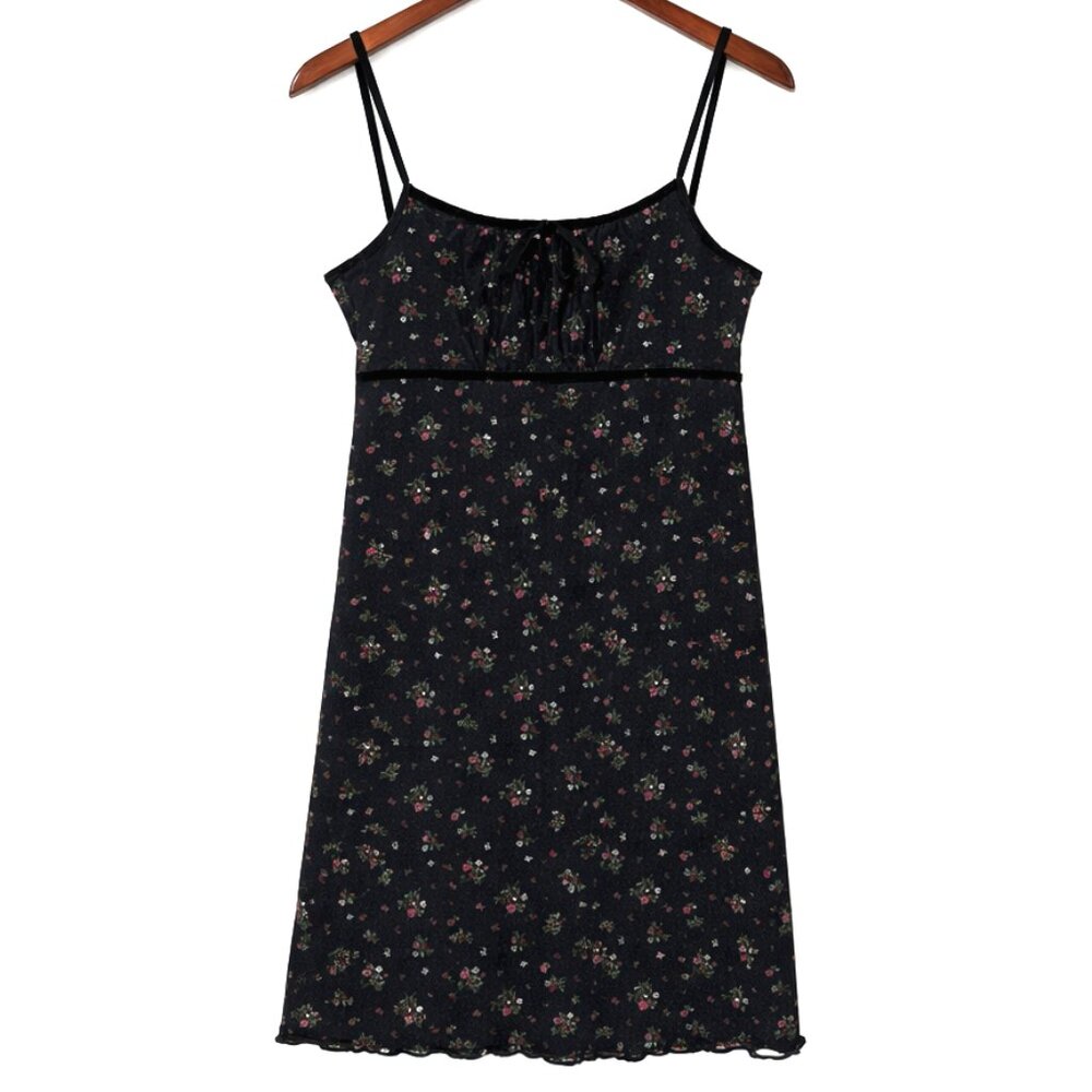Vintage Y2K Floral Milkmaid Slip Dress Empire Waist from Soda Blu Delia's